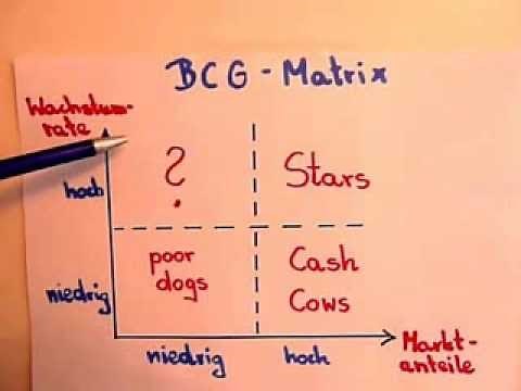 BWL-Grundlagen: Portfolioanalyse (BCG-Matrix)