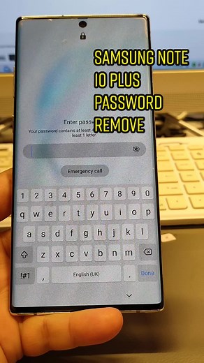 Samsung Note 10 plus delete Password Lock #samsung #note10plus #screenlock #unlock #factoryreset #bypasslock