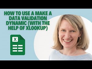 Excel: make Data Validation dynamic by using a Xlookup Formula