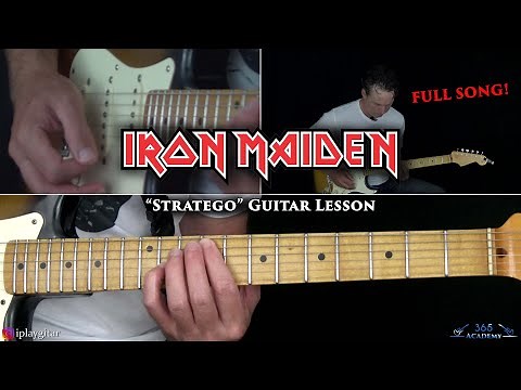 Iron Maiden - Stratego Guitar Lesson (Full Song)