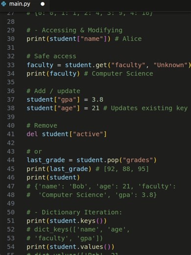 Dictionaries in Python #python #learnpython #coding #tutorial #tipsandtricks #learning #fyp
