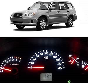 WLJH White Dash Lights Instrument Gauge Cluster Panel Indicator Warning Light Full Led Bulbs Kit For 2003-2008 Subaru Forester, Pack of 20