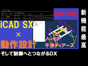 iCAD SX × 動作設計【テオ・ヤンセン機構】【ストランドビースト機構】