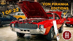 79 reactions | The current feature on AutoHunter Cinema is this 1968 AMC AMX Von Piranha edition. Thoroughbred Motors in Denver made a variety of modifications to approximately 22 AMXs by adding intakes, modifying the hood and adding mag wheels. The side intakes cool the rear brakes but the roof intakes are just for looks, though rumor has it that several vehicles featured modifications to vent fresh air into the cabin. | ClassicCars.com | Facebook