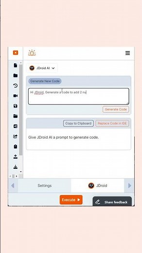 Generate Code with AI