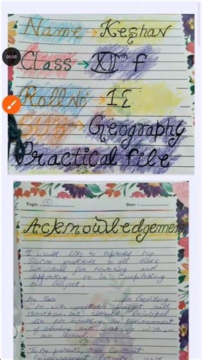 best Project File On ✅ Geography 🎉 Class 12 geography project file 2026 #shorts