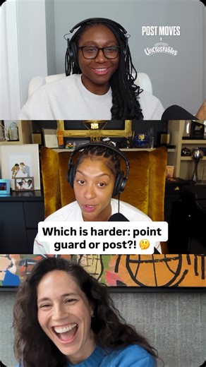 Need y’all to help us settle this debate. Which position is harder?! 🤔 @uncrustables | Post Moves with Candace Parker & Aliyah Boston