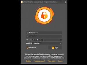 unlock tool error || connection attempt failed || unlock tool time error ||att wireless,