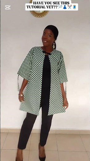 HOW TO SEW CHIC KIMONO JACKET WITH DRAWSTRING