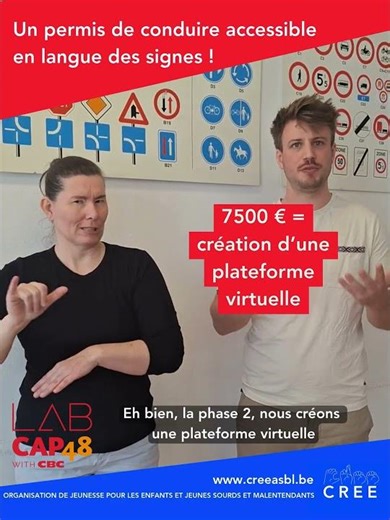 Une plateforme interactive avec des vidéos en langue des signes pour apprendre le code de la route