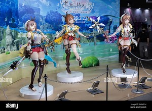 Chiba, Japan. 17th Sep, 2022. Figurines of Atelier Ryza 3 video game characters seen on display at Tokyo Game Show 2022. After a two years break forced by the Covid-19 pandemic, the Tokyo Game Show returned to Makuhari Messe in Chiba, Japan. (Credit Image: © Stanislav Kogiku/SOPA Images via ZUMA Press Wire Stock Photo - Alamy