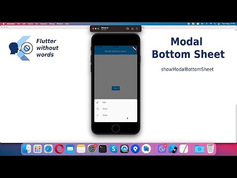 Flutter | Modal bottom sheet. Show animated dialog from bottom
