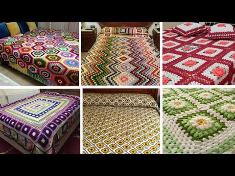 Top 35 Crochet bed sheet design/Beautiful project bedspread pattern ideas