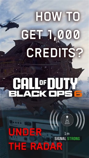 How to get 1000 credits – Under the Radar | Call of Duty: Black Ops 6 #shorts #bo6 #ps5 #cod