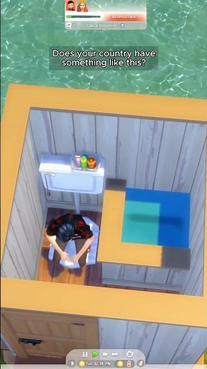 you don't find this in your country!! but it's in sims 4 (squat toilet) #sims4shorts #sims4hack