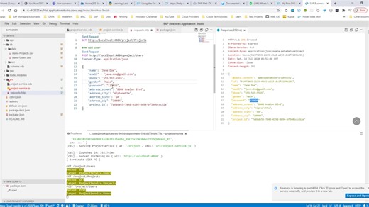 Part 4 - Cloud Application Programming Model (Custom handlers, bcrypt)