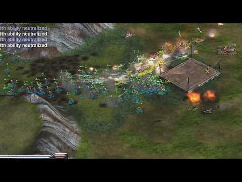 USA Air Force - Command & Conquer Generals Zero Hour - 1 vs 7 HARD Gameplay