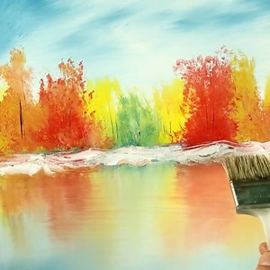 33K views · 1.9K reactions | Autumn Trees With A Soft Layer Of Snow  | Ray Grimes Fine Art | Facebook