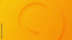 Clean orange gradient background with gently rotating semicircles. This minimalist abstract motion background is full HD and a seamless loop.