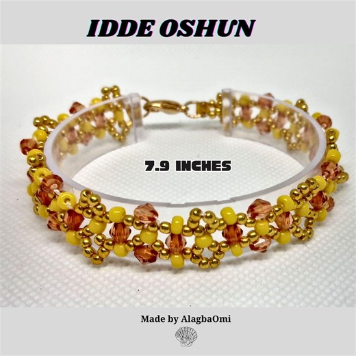 Oshun Bracelet, Handmade Spiritual Bracelet, Orisha Jewelry - Etsy