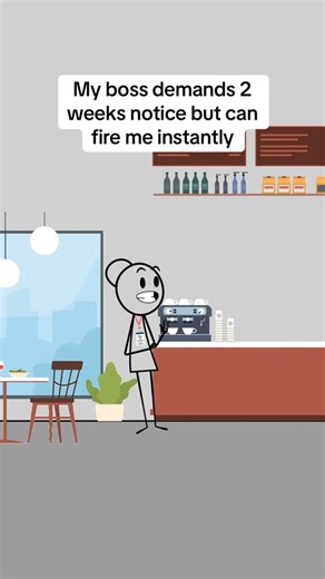 My boss demands 2 weeks notice but can fire me instantly#animation #animationmeme #work #worklife #manager | AG Animations