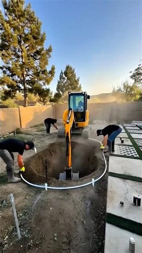From Empty to Stunning! Pool Timelapse in Seconds 💦 #viralshorts #timelapse