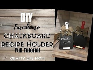 Chalkboard Recipe Holder