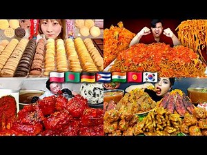How Mukbangers Eat Across the World 😱 | Global Mukbang Compilation