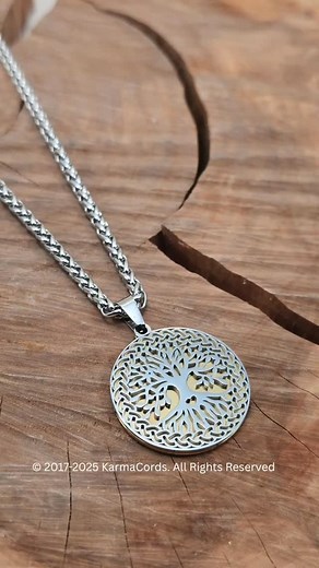 Our new original Tree of Life necklace with intricate branches and...