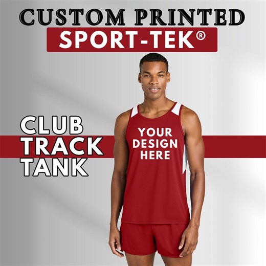 Custom Logo Tank Top, Design Your Own, Custom Front Back Printing, Personalized Dri Fit Tank - Etsy