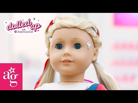 Sparkly Red, White & Blue Braids for Team USA | Dolled Up With American Girl | ‪@AmericanGirl‬
