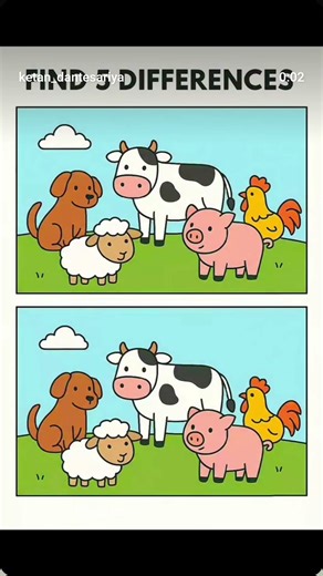 find 5 difference between the picture #shorts #viral