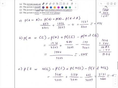 Eye Survey and Conditional Probability