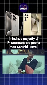 Android Users vs iPhone Users - Gadginf In India, a Majority of iPhone Users are Poorer Than Android Users - Gadginf #android #iphone #apple #tech #gadget #mobile #smartphone #iphone16 #s24ultra #reels | 4innov