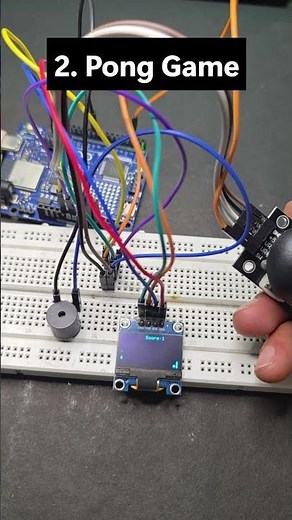 I Made 4 Games on Arduino! 🤯 OLED Gaming Console #arduinoproject #arduinotutorial #arduinouno