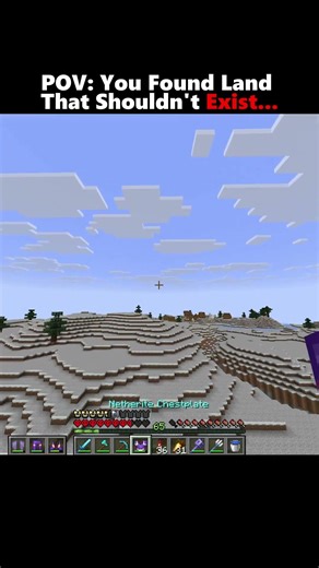 POV: You Found Land That Shouldn't Exsit...#minecraft