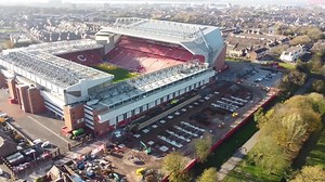 31K views · 1.9K reactions | Anfield stadium expansion development. Mister Drone has recorded an aerial view of the Anfield Road expansion as of 14 November 2021, showing the foundations being laid and some beautiful footage of Liverpool's stadium. Watch the full video here: https://www.youtube.com/watch?v=Ac7TbuNpuoE and support Miser Drone's Goodison Sleepout charity event to raise money for homelessness in and around Merseyside - https://gofund.me/0cb9fba8 | LFC Online | Facebook