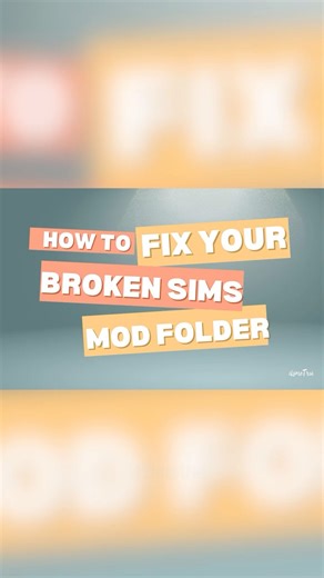 YOU SHOULD be doing this to help fix your broken mod folders for The Sims 4!! #thesims #sims4mods #sims4 #TheSims4 #itsmetroi | ItsmeTroi