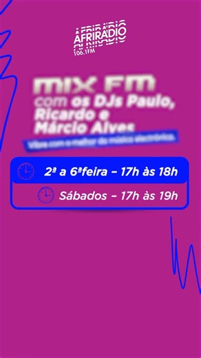 De 2ª a Sabado o melhor do House Music em 106.1 FM e em https://afriradio.co.ao/ | MixFmAngola