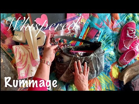 ASMR Purse & Backpack rummage (Whispered version) Super relaxing!