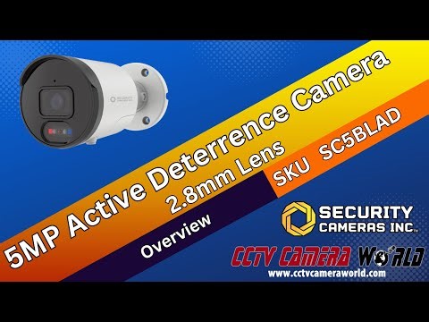 3K 5MP Active Deterrence IP PoE Bullet Camera by Security Cameras Inc™ – SC5BLAD – Product Overview