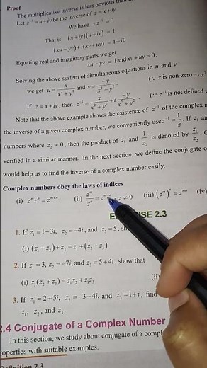 12th maths Basic Algebraic properties of complex numbers