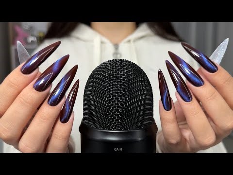 1 HOUR ASMR - Nail Tapping & Scratching Only ! NO TALKING !