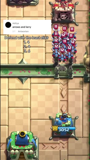 Defend with the Least Elixir in Clash Royale
