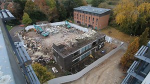 As many of you will know, we're undertaking the redevelopment of some of our older halls of residence to increase space and upgrade facilities. Over the last few months, we've started demolishing the older blocks, as you can see in this fantastic timelapse video. We can't wait to show you the first phase of the new accommodation at Birks Grange Village and West Park in 2027! https://brnw.ch/21wXTj1 | University of Exeter