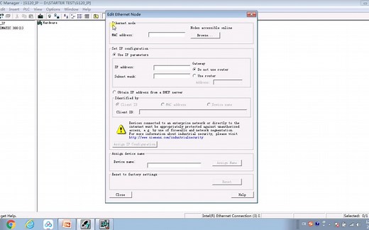 STEP7设置G120 IP地址实操