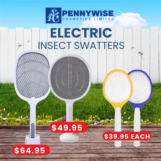 5.2K views · 38 reactions | Keep the pesky insects at bay this Christmas with these electric insect swatters!  View our Pinned Post on Facebook for All Locations and Contacts #PennywiseCosmetics #ElectricInsectSwatters #ShopAtPennywise | Pennywise Cosmetics Ltd. | Facebook