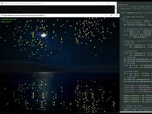 SFML C++ Ripple Water Reflection shaders, fireworks, & shooting stars