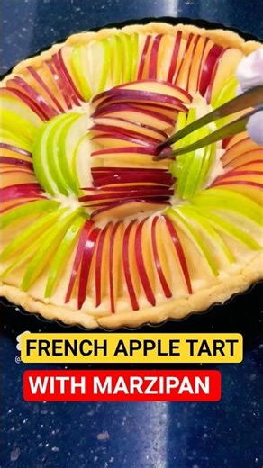 FRENCH APPLE TART WITH MARZIPAN