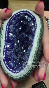 Crochet Geode ASMR - Crafty Intentions
